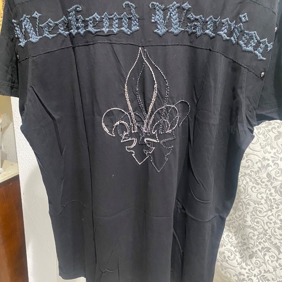 Parasuco Vintage weekend Warrior Embellished Tee Sz 3X - Picture 10 of 17